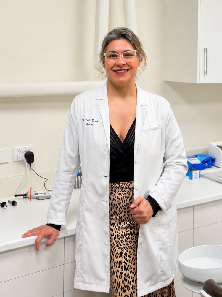 Dr Leila Zamani providing dental care at her Melbourne CBD practice